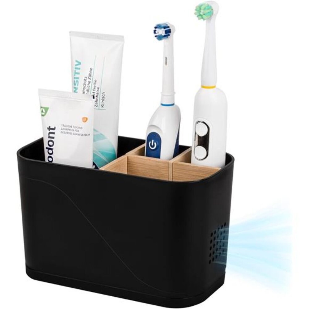 Toothbrush Holder Bathroom Organizer Electric Toothbrush Kids Countertop 4 Slot